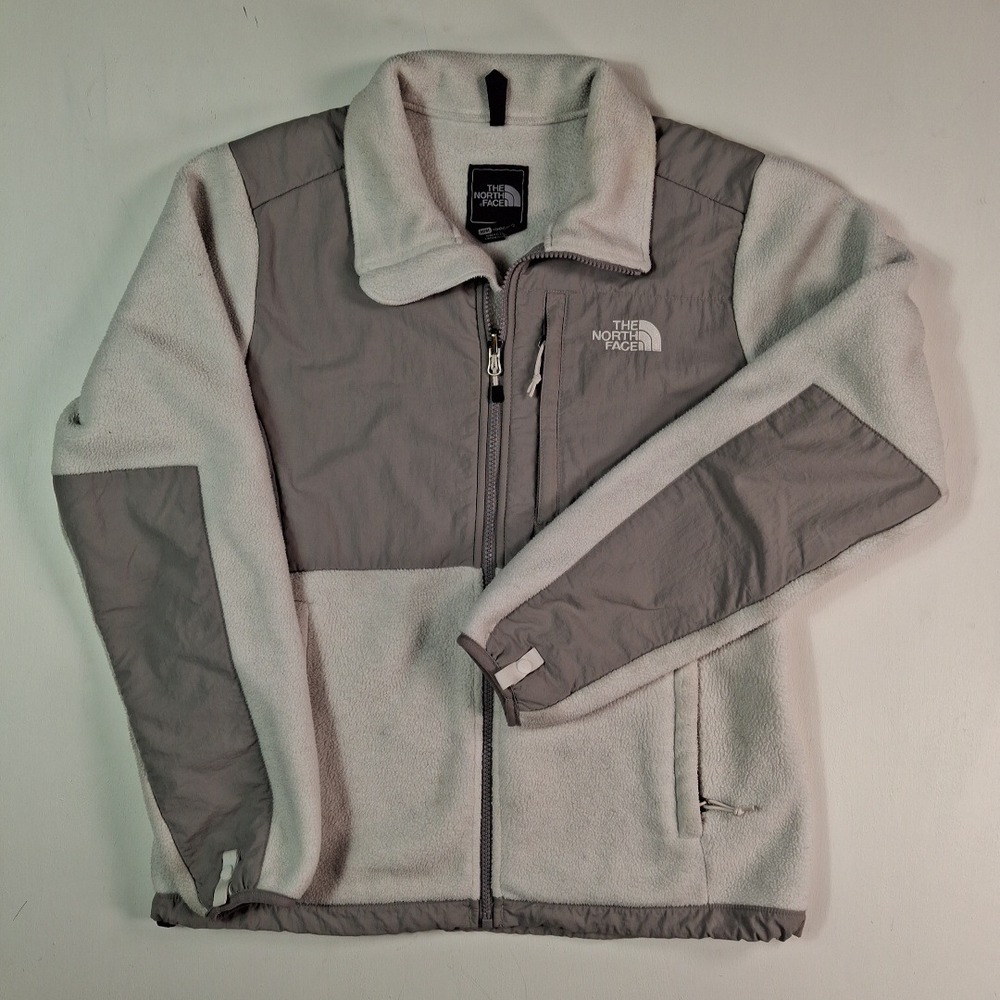 The North Face Denali Fleece Jacket Womens Medium Grey Full Zip Polartec